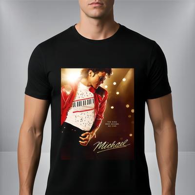 MJ 2026 Film Michael Jackson Tişört Pamuklu Y2k Popüler Kadın Tişört Hayranlar İçin