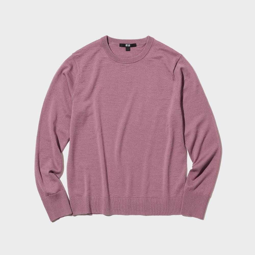 

UNIQLO JAPAN Свитер Extra Fine Merino с круглым вырезом и длинными рукавами
