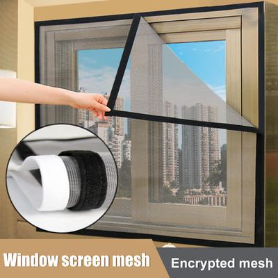 Window Screen Removable Anti-mosquito Non-breakable Window Door Screen Mesh Curtain Mesh Household Supplies