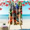 Floral Animals Print Beach Towel, Large Soft Quick Dry Towel for Beach Camping Swimming
