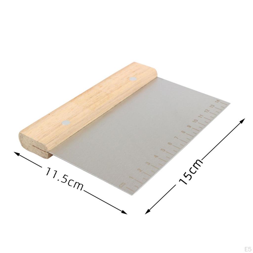 Coupe-pizza de précision en acier inoxydable avec guide de mesure pratique