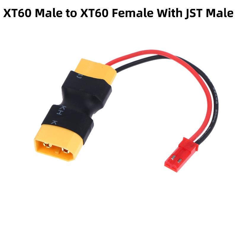 

1Pcs Rc Battery Lipo Model Accessory Xt60 Male To Female Jst Female / Male In-Line Power Adapter Lipo Connector B