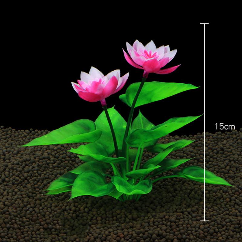 Simulation Artificial Plants Lotus Water Grass Layout Prop Aquarium Fish Tank Landscape Decoration