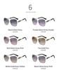 Women's 2022 Fashion Metal Polarized Rhinestone Sunglasses, Large Frame A683