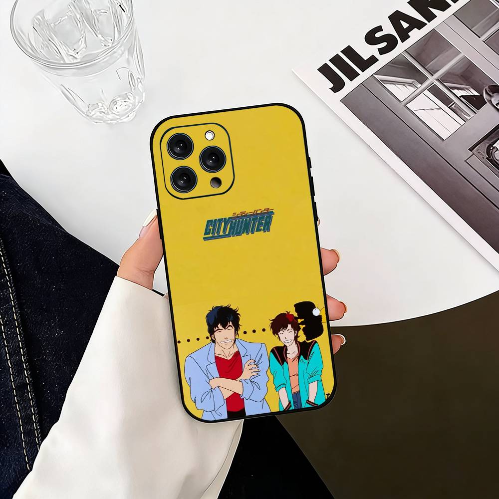 R-Retro City Hunter Comic  Phone Case Silicone Soft For IPhone 17 16 15 14 13 12 11 X XR Plus Pro Max Plus