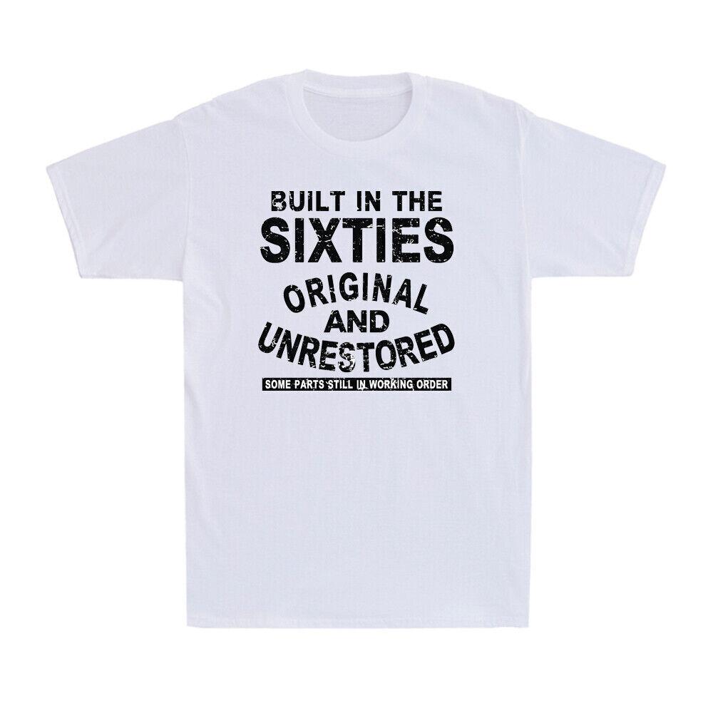 60th Birthday T-Shirt Built In The 60 s Sixties Funny Birthday Gift T-Shirt L