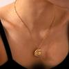 Stylish Conch Shell Pendant Titanium Steel Necklace For Women Unique Minimalist Design