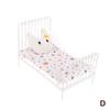 1:12 Dollhouse Mini European Iron Bed Cradle Bed Cushion Mattress Bedroom Decor