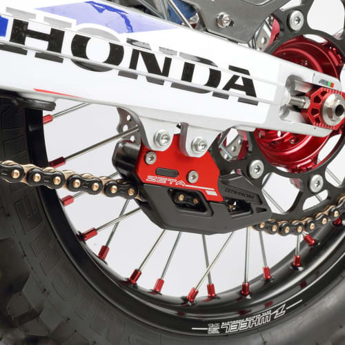 ZETA RACING CRF250L/CRF250M/CRF250RALLY CRF300L/RALLY Chain Guide Red Chain Fall Prevention High Strength Aluminum Alloy Forest Road/Scree/Enduro/Dres