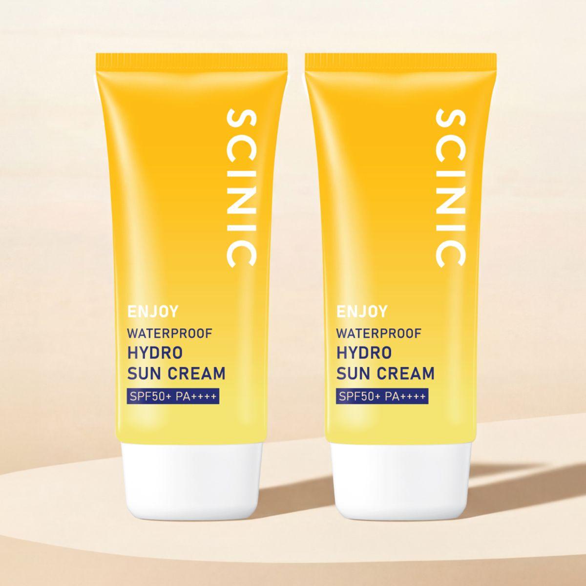 SCINIC Enjoy Waterproof Moisturizing Sun Cream 80ml x 2