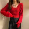 Dámské pulovry Pletení Elegantní Jednobarevné Ke všemu Dámské Ležérní Korejský Styl Denní Volný Design Jarní Populární Vysokoškolský Svetr Topy