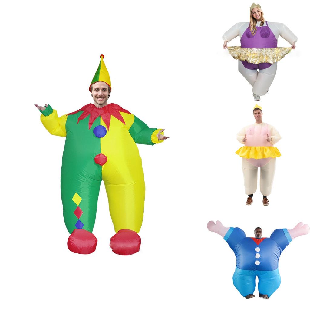 Fun Inflatable Costumes For Adults In Various Colors Perfect For Halloween Events