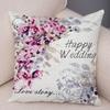 Exotic Flower Cushion Cover Orchid Palm Leaf Design Decorative Throw Pillow Case Living Room Bedroom Sofa Decor