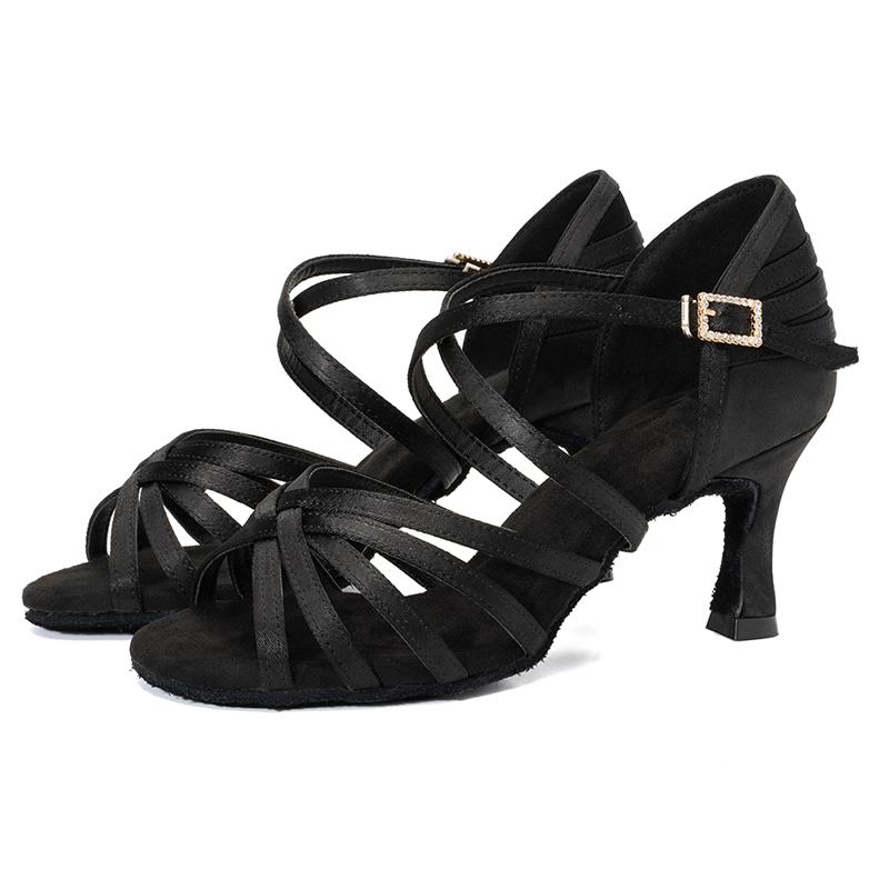 Dámské Taneční boty na latinskoamerické tango Salsa na vysokém podpatku 7CM