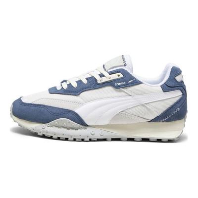 Blktop Rider Piele Sintetică Confortabil Pantofi Sport Casual cu Top Jos Unisex sneaker Alb Albastru 394828-02