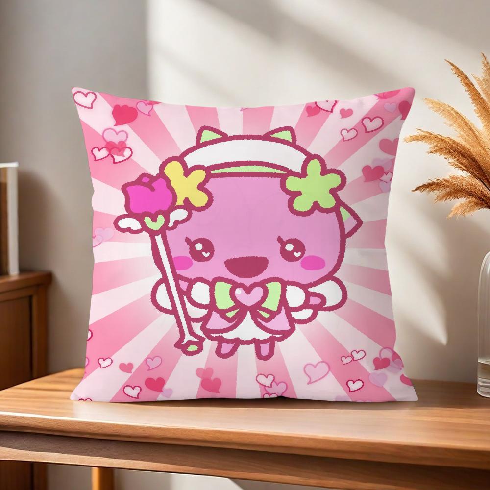 Cute Cushion Cover Comfortable Soft Pillow Case for Sofa Living Room Home Office Decor and t-Tamagotchi Protective Covers