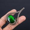 Green Flash Labradorite Handmade Gemstone Pendant, 999 Copper Wire Wrapped Pendant Antique Jewelry, For Wedding Gift