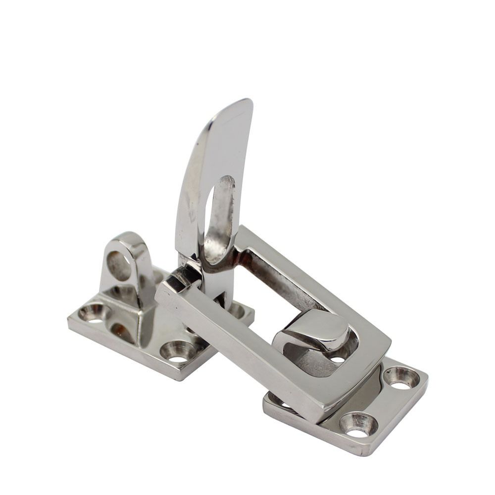 Silver Finish Door Lock Catch Marine Grade Marine Hardware Marine Hold Down Clamp  Locker