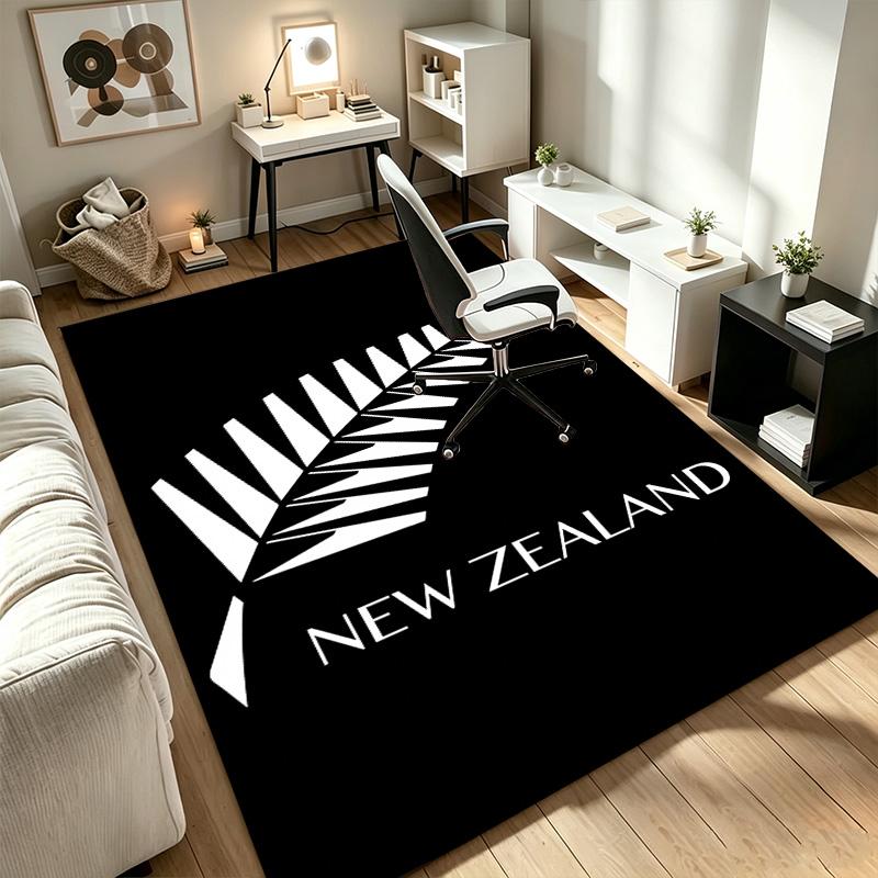 New Zealand All Blacks A rug suitable for office chair areas living rooms and computer desks perfect for home offices and an ideal holiday gift