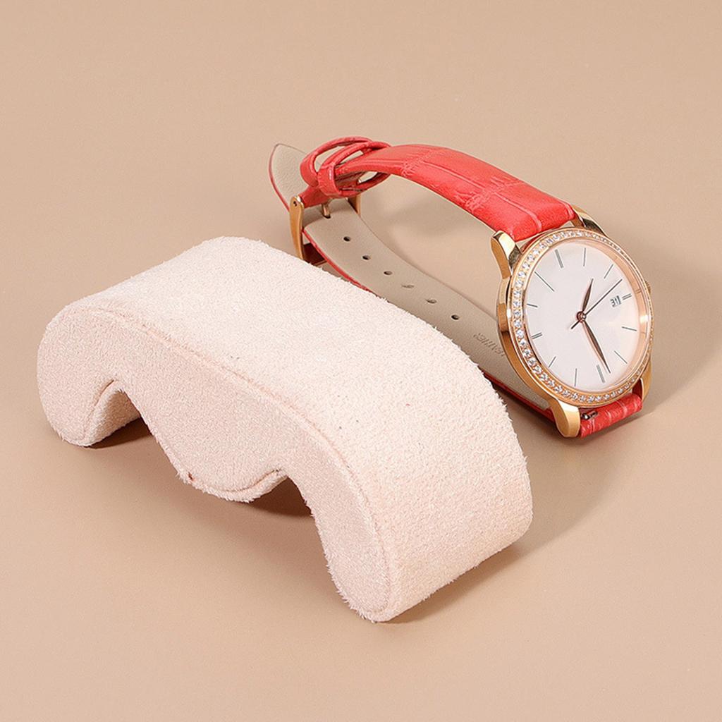 Elegant Deer Skin Cushion for Jewelry Exhibits Versatile Watch Display Holder