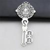 Set of 2 Religious Key Rack Wall Mount for Believers Easy Installation Hanging Pendant Stylish Home Door Adornment