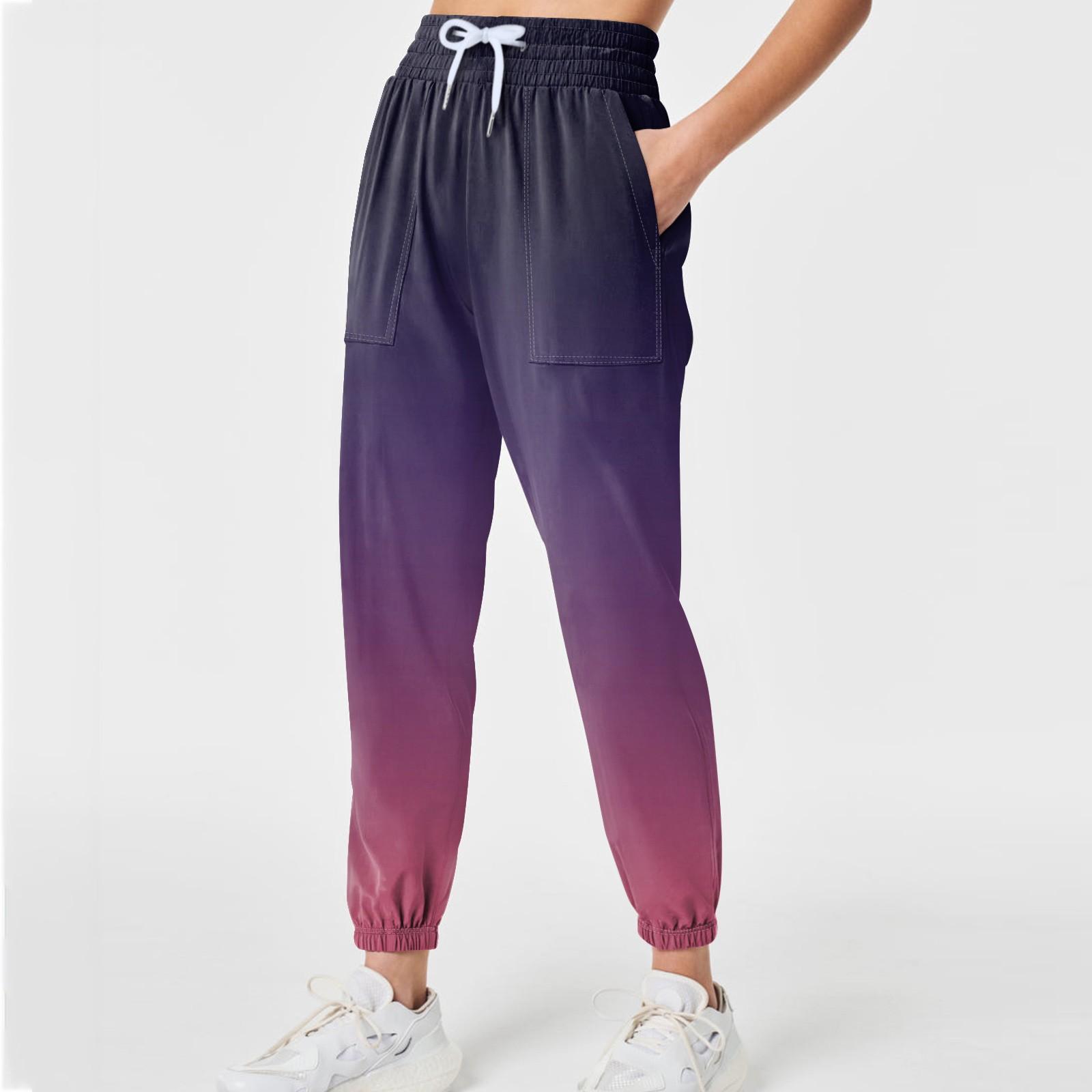 

Женские брюки с карманами для фитнеса, бега, бега, путешествий, отдыха, кемпинга, пеших прогулок, брюки XL арбуз красный