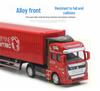 Alloy Big Truck Toy Car: Children's Model Trailer & Container Set