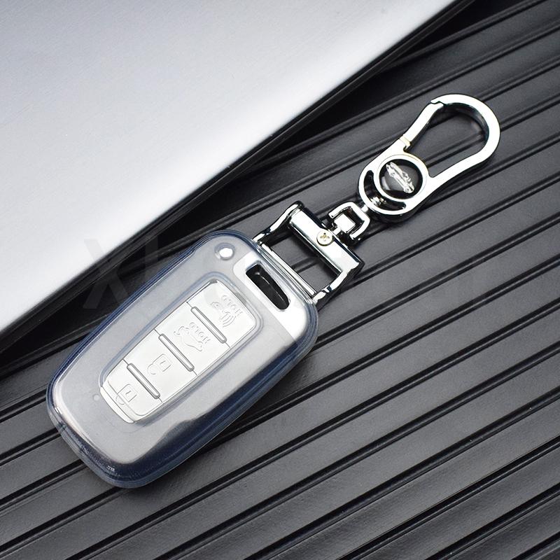 Tpu Intelligent Key Fob Cover Case Fit For Kia Forte Sportage K2 K5 Auto Key Fob Remote Housing Key Ring Protector Fit For Hyundai Genesis Coupe