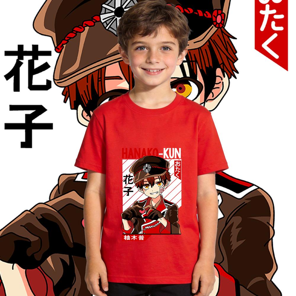 Toilet Bound Hanako Kun Anime Print Soft Cotton Casual Kids T Shirt Boys and Girls Short Sleeve Summer Top