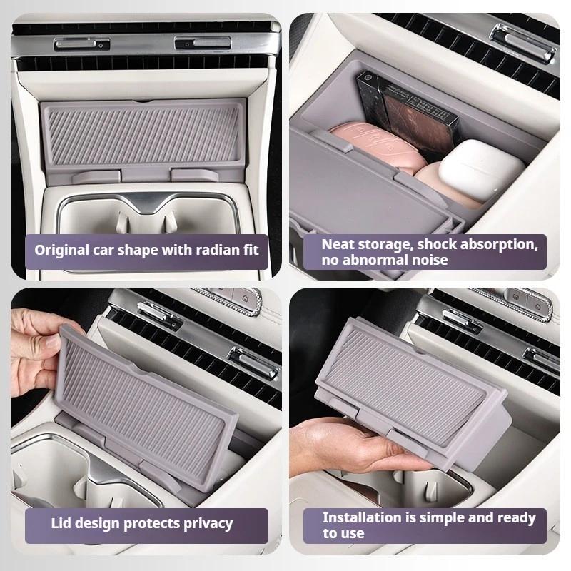 For MG4 EV 2025 2026 Front Dashboard Storage Box Center Console Organizer Car Interior Accessories