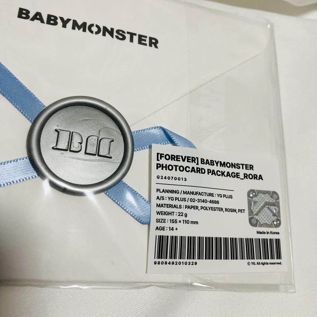 [USED] BABYMONSTER Lola FOREVER Photocard Package