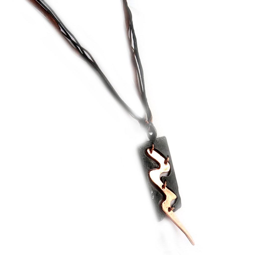 Les Trésors De Lily [E7231] - Designový náhrdelník 'Jardin d'Eden' Černá měď