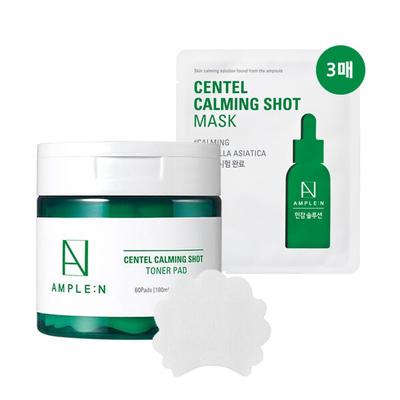 Sentel Calming Shot Calming Toner Pads 60 Sheets + Calming Mask 3 Sheets