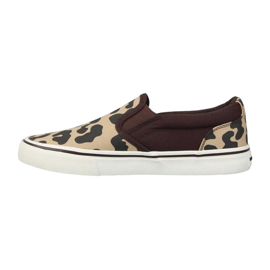 SoulCal Womens/Ladies Leopard Print Canvas Slip-on Trainers