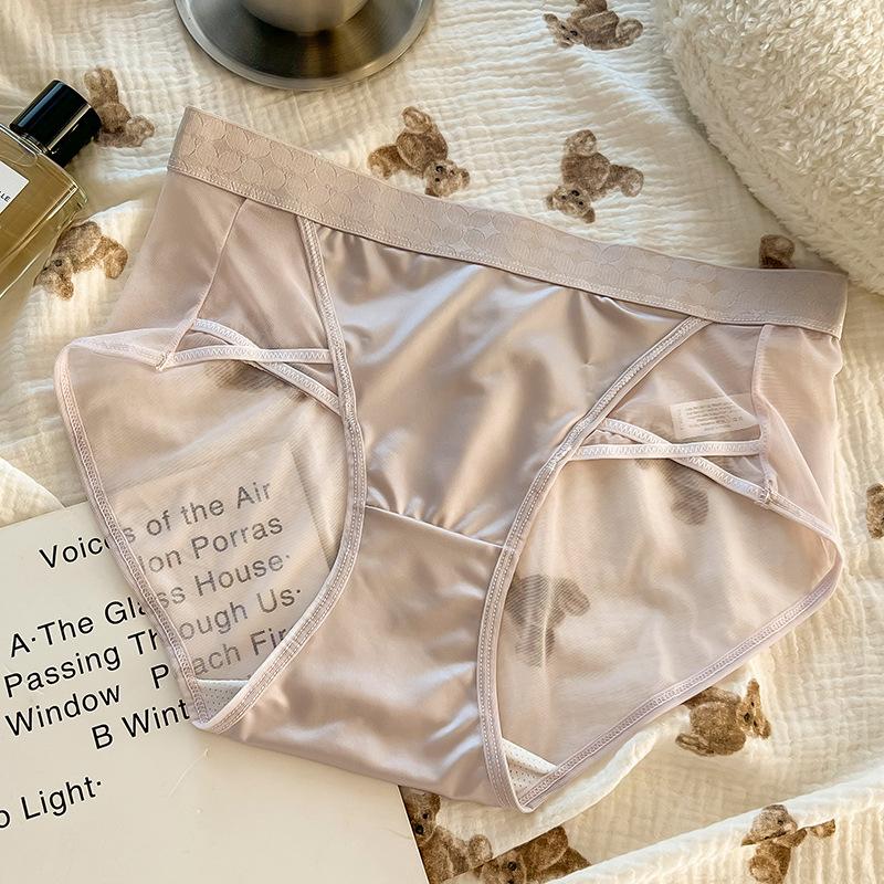 Γυναικεία Εσώρουχα Plus Size, Καλοκαιρινά, Λεπτά, Νέα, Καθαρά Σέξι, Σλιπ Σατέν, Ραμμένα με Σέξι Μέση