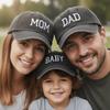 Cotton Parent-child Baseball Hats Vintage Outdoor Sunscreen Hats DAD MOM BABY Embroidery Caps