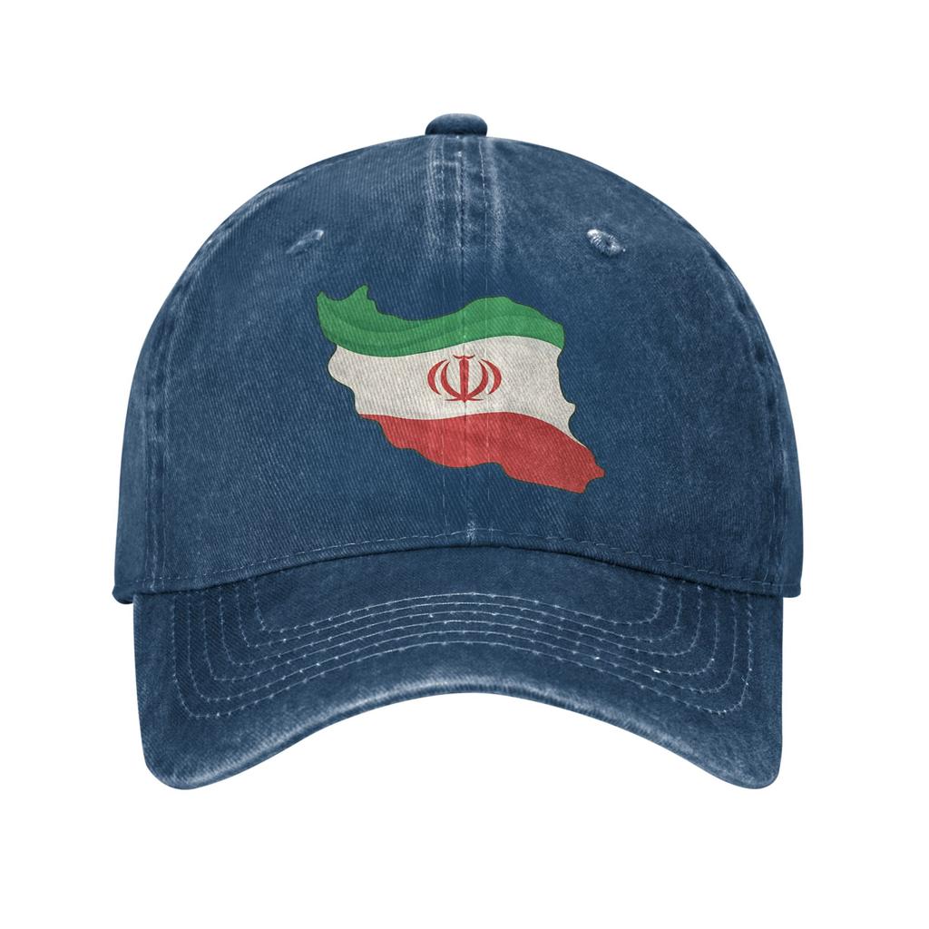 Summer Iranian Identity  Flag Wrapped Map Baseball Cap Sun  Wholesale Washed Trucker Hat Female Male Street Style Baseball Caps