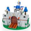Mittelalterliche Ritterburg Modulares Bauklötze-Set, Kreative Bausteine für Erwachsene & Kinder, Raum-Display-Modell Geschenkidee