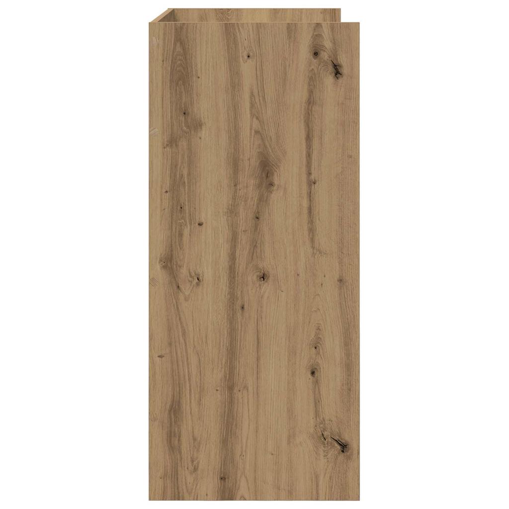 DJ Table Artisan Oak 62 X 45 X 102 Cm Engineered Wood