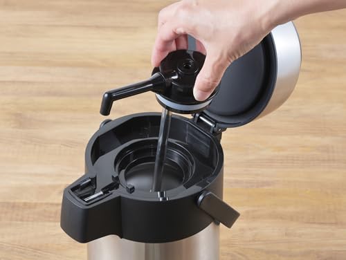 Pearl Metal Ecoloa HC-951, 2.2L Stainless Steel Insulated Tabletop Air Pot