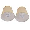 2PCS Small Lamp Shade Fabric Beige Golden Edge Lampshade for E14 Table Chandelier Wall Lamp