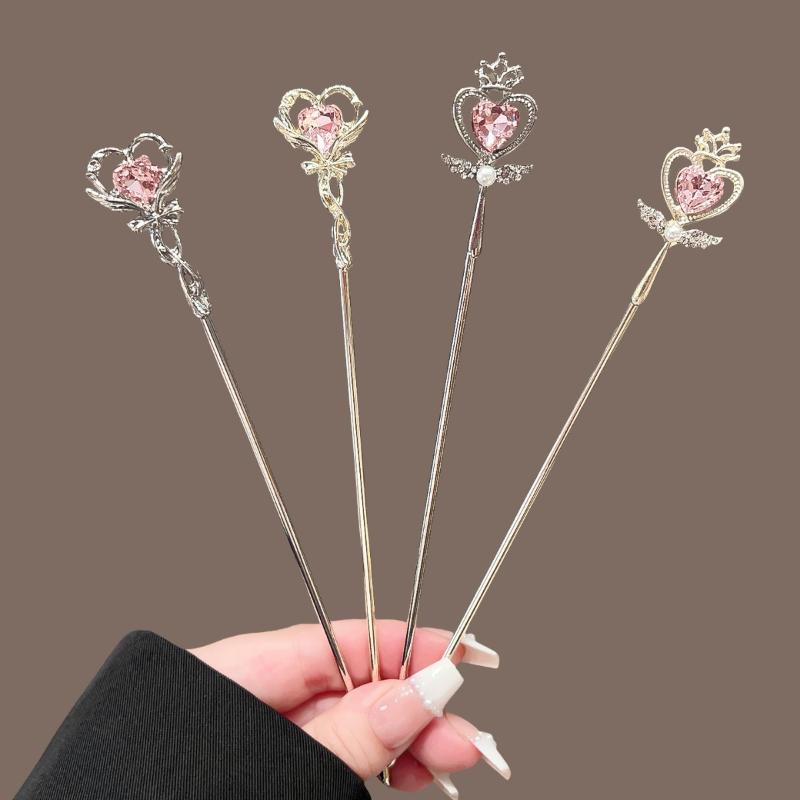 Cute Magic Wand Duckbill Hair Clip Girly Soft Edge Bangs Side Clip Hair Accessory for Teen Girls School Daily Wear