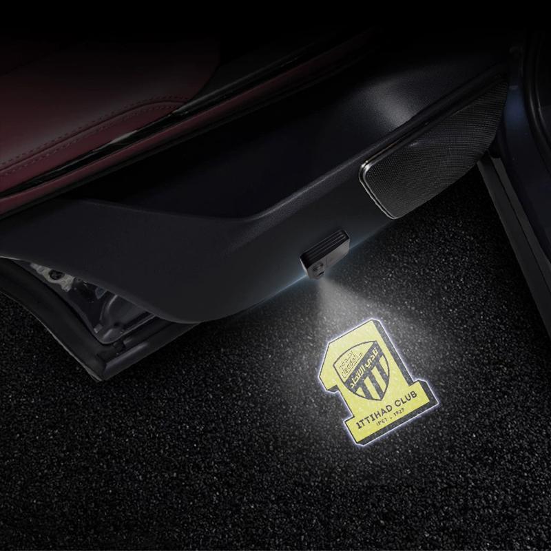 LED Saudi Arabian Football Logo Car Door Courtesy Light Projector Welcome Lamp For Toyota Jeep Hyundai Geely MG BYD Chery Honda ajm256