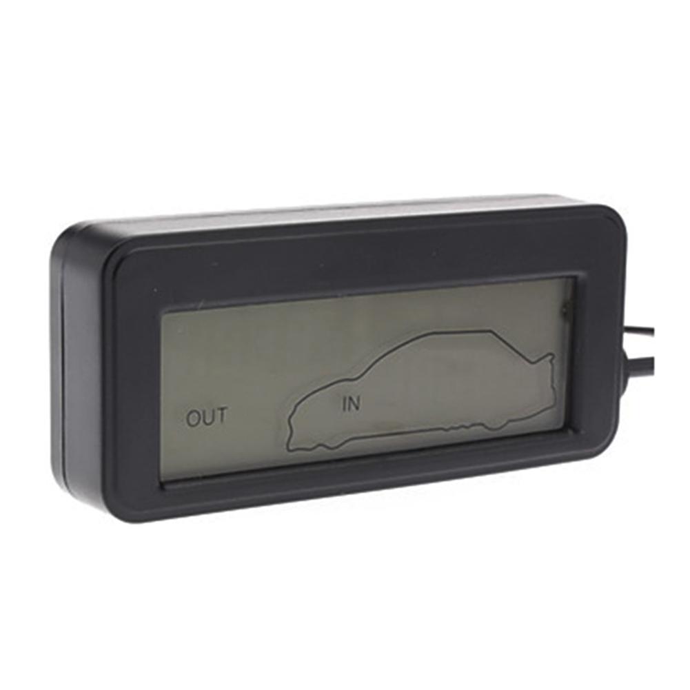 12V Mini Temperature Sensor LCD Car Digital Thermometer Auto Temperature Indoor Outdoor Meter Gauge Instruments With 1.5m Cable