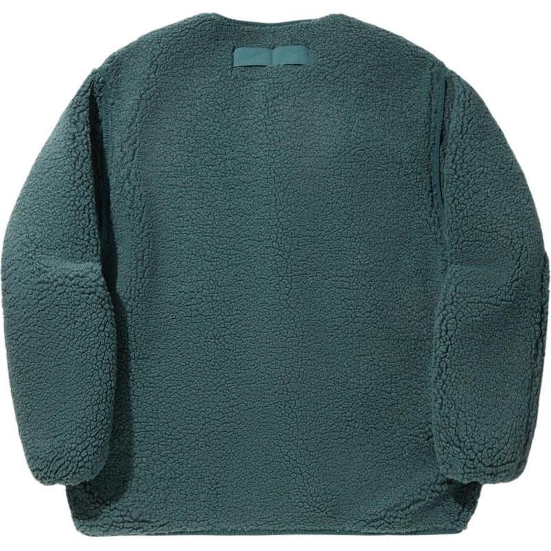 Li Ning Spliced Single-Breasted Comfortable Breathable Fleece-Lined Warm Sports Jacket Men Jacket Cloud-Green AFDUC17-2