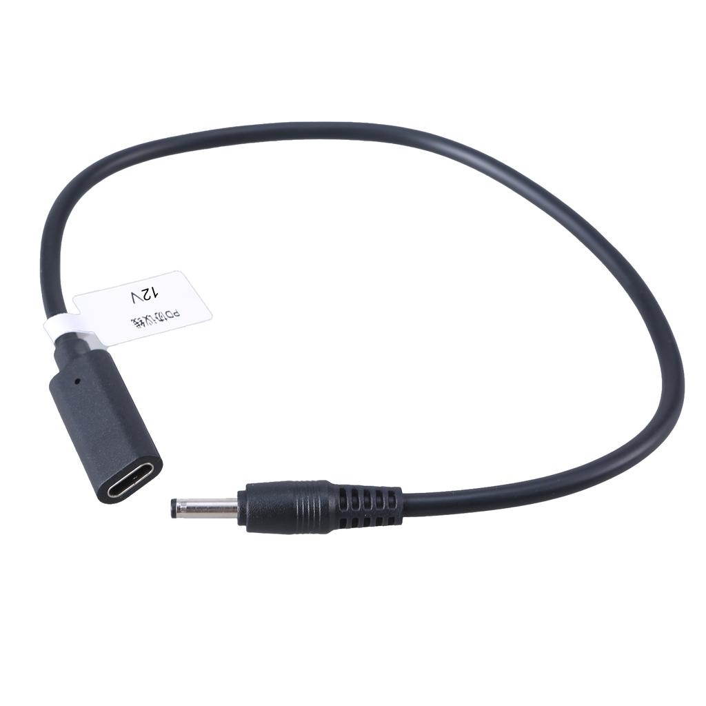 USB C To 3.5x1.35mm Power Cable Female To Male Connectors Adapter Cord for Laptops Monitors Routers Supports Up To 3A