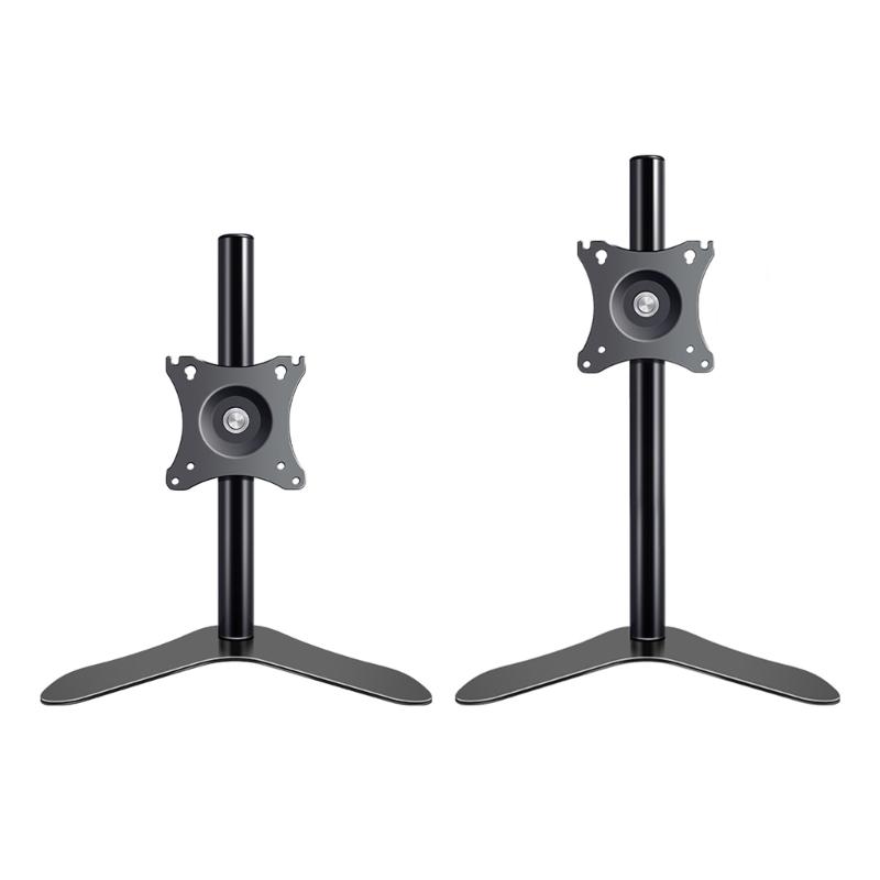 Height Adjustable Computer Monitors Stand for 14 To 27inch Displays with Vesa Base and Swivels