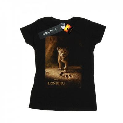 Camiseta feminina de algodão com pôster do filme Rei Leão Simba