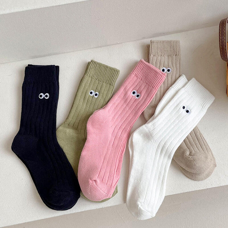 Fifty Four Seasons Casual Pointed Golji Long Socks white