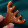 Massagem na Cabeça com Chifres Pente Meridiano Cuidados de Saúde Ferramenta de Terapia para a Cabeça Resina Natural Couro Cabeludo Linfonodo Gua Sha Desobstrução Arma Mágica